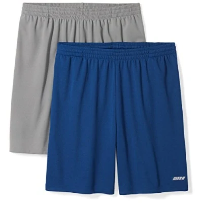 Bild av Amazon Essentials Men&#039;s Performance Tech shorts med lös passform (finns i Big &amp; Tall), Pack of 2, Grå/Marinblå, XL