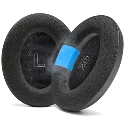 Bild av WC Freeze QC Ultra Cooling Gel Öronkuddar för Bose Quietcomfort hörlurar Made By Wicked Cushions Andningsbart sporttyg, kylgel, extra tjock och svalare längre Black