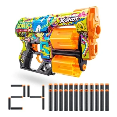 Bild av XSHOT 36741D Blaster med Air Pocket Technology Foam Darts, Hyper Spike, Dread