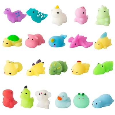 Bild av 21 stycken Kawaii Mochi Squishy Toys, söta Squeeze Squishies antistress fidget leksaker för barn vuxna, present barns födelsedag klassrumspriser party gåvor påskägg fyllmedel