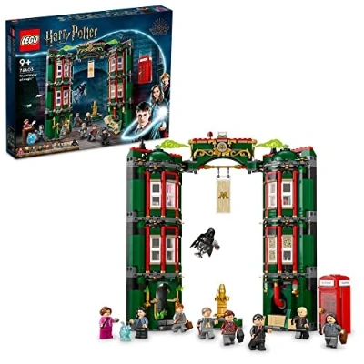 Bild av LEGO 76403 Harry Potter Trolldomsministeriet Byggsats med 12 Minifigurer, Transformerande Figur, Samlarobjekt, Presentidé för Fans av Filmerna