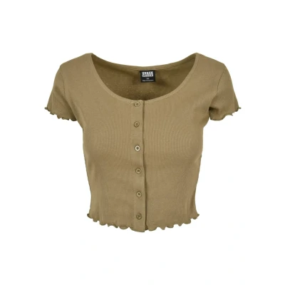 Bild av Urban Classics Cropped Kofta, Storlek: XXL, Khaki