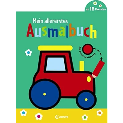 Bild av Mein allererstes Ausmalbuch (Traktor): Malbuch für Kinder ab 1 Jahr / 18 Monate 2 Jahre