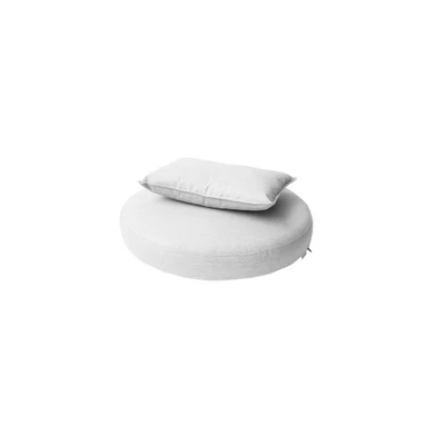 Bild av Cane line Kingston hyndesæt til solstol Kuddar för utomhusbruk Natté/White W70 x D70 H13 cm
