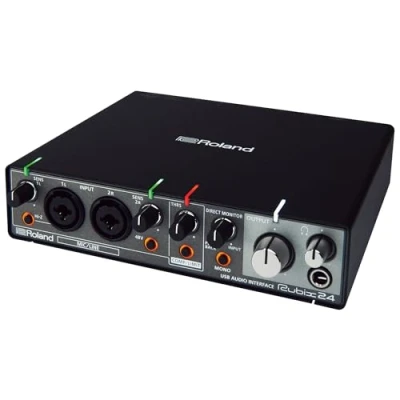 Bild av Roland Rubix24, Skrivbord, Svart, USB, 24 bit/192kHz, 44.1,48,96,192 kHz, USB