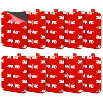 Bild av FIXCHORD 3M VHB 5930 Extra Stark Dubbelsidig Självhäftande Pads, 10st Tejp, Klibbiga Dynor, vatten &amp; temperaturbeständiga för bil , hem kontorsinredning actionkamera 50 * 50mm