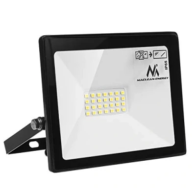 Bild av Maclean MCE520 NW LED strålkastare fluter IP65 vattentät utomhusbelysning ljus Slim Premium 1600 lm (neutral vit 4000K, 20 W)
