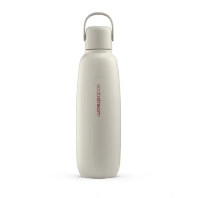 Bild av SodaStream 0,9 l Fizz&amp;go COOL metallflaska sand diskmaskinssäker kompatibel med Duo, E Terra UVM. Håller varmt och kallt i upp till 12 timmar BPA fri 1 pack
