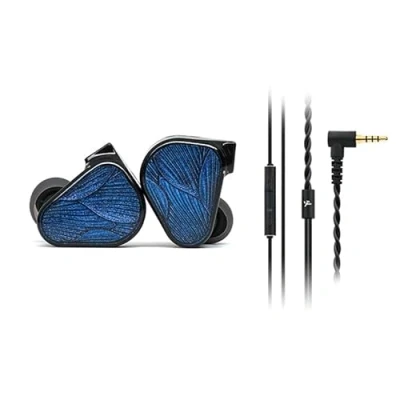 Bild av TRUTHEAR x Crinacle Zero: BLUE2 Dual Dynamic Drivers in ear hörlurar med avtagbar kabel (3,5 mm + mikrofonkabel)