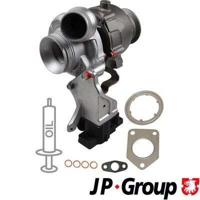 Bild av JP GROUP 1417400701 Turbocompresseur à gaz d&#039;échappement y compris Jeu de joints d’étanchéité BMW: X3, X1, 1 Coupe
