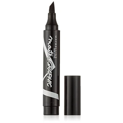 Bild av Maybelline New York Eyeliner Master Graphic Liner svart/konturpenna svart, med triangelspets för en grafisk look, 1 x ml
