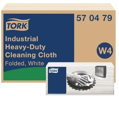 Bild av Tork Rengöringsduk Extra Kraftig Vikta dukar för top pack vit W4, allround, 60 dukar, 570479