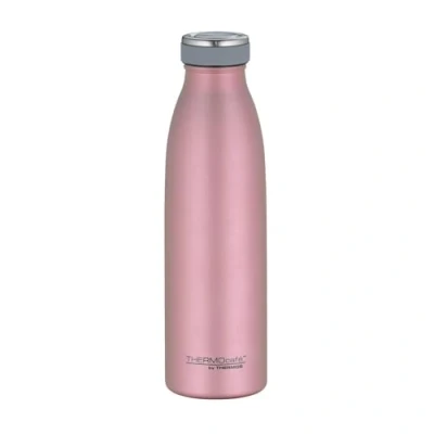 Bild av ThermoCafé dricksflaska, isolerad vattenflaska, flaska, termosflaska, rostfritt stål, matta roséguld, 0,5 l