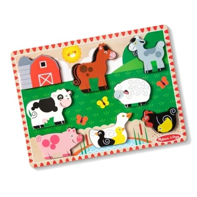 Bild av Melissa &amp; Doug Pussel Bondgård 8 Bitar