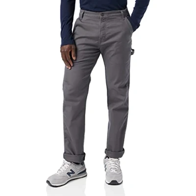 Bild av Dickies byxor för män, anka snickarbyxor, normal passform, Sten tvätt grå, 40W X 32L