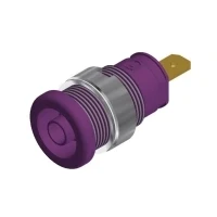 Bild av SKS Hirschmann SEB 2610 F4.8 Säkerhetslaboratorieanslutning Anslutning, infälld vertikal Stiftdiameter: 4 mm Violett 1 st