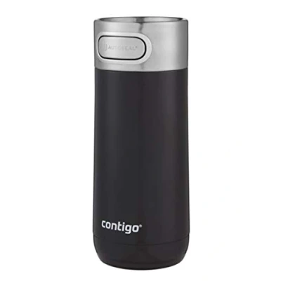 Bild av Contigo Luxe Autoseal Termomugg, resemugg i rostfritt stål, vakuumflaska, läckagesäker kopp, diskmaskinssäker, kaffemugg med Easy Clean lock BPA fri, Licorice, 360 ml, 1 st (1 pack)