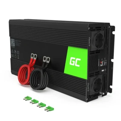 Bild av Green Cell® 1500W/3000W 12V till 230V Ren Sinusvåg Volt Spänningsomvandlare strömomvandlare effektomvandlare Pure Power Inverter DC AC växelriktare effektinverterare Inverterare Bil omvandlare