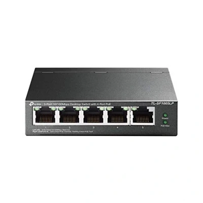 Bild av TP Link TL SF1005LP 5 port 10/100 Mbps (4X PoE brytare)