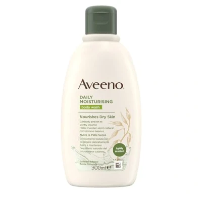 Bild av Aveeno Daily Moisturising Badrum Dusch, Återfuktande Tvålfritt Duschtvål, Lätt doftande Dagligt Duschbad för känslig hud med Kolloidal Havre, 300 ml