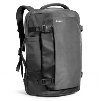 Bild av tomtoc 40L Reseryggsäck, TSA vänlig handbagage ryggsäck Reseryggsäck för 15,6 17 tums bärbar dator, flyggodkänd ombordstigning Vattenavvisande kabinryggsäck resor Weekender Trip