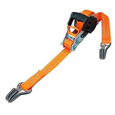 Bild av PETEX Automatisk spärrspännrem, självrullande, 1 del, 5 m x 35 mm, 000/2 000 daN, upp till 2 kg, orange, säkerhetskrok