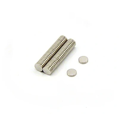 Bild av N35 Neodymmagnet för konst, hantverk, modelltillverkning, gör det själv, hobbyer och förpackning 5 mm diameter x 1 tjock 0,2 kg drag 50 pack