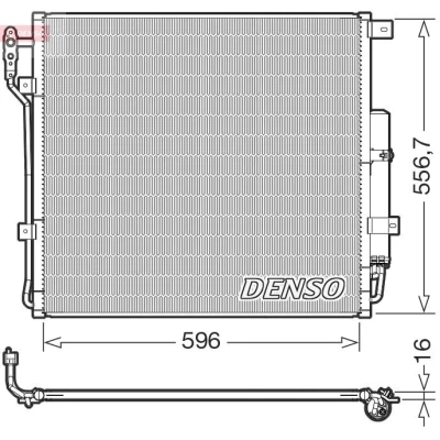 Bild av Kondensor, klimatanläggning DENSO DCN14004