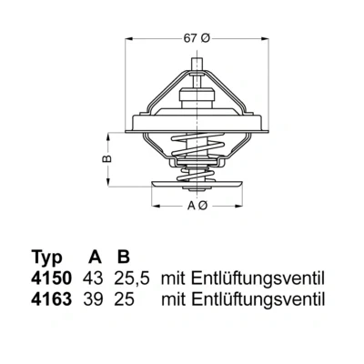 Bild av Termostat, kylvätska Wahler 4150.83D50