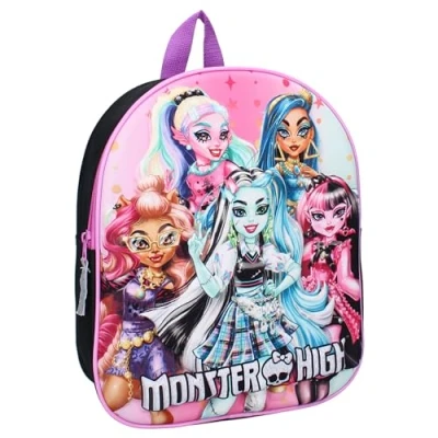 Bild av Vadobag MONSTER HIGH 3D ryggsäck, The Boo Crew, barnryggsäck, skola dagis flerfärgad storlek 32 x 26 11 cm, Flerfärgad, Taglia unica