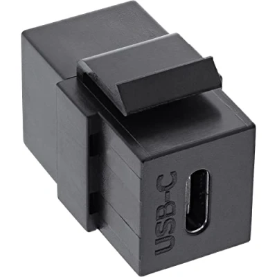 Bild av InLine 76201Z USB 3.1 Keystone Snap in insats, C uttag/uttag, svart