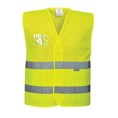Bild av Portwest C494 Hi Vis Mesh Väst, Regelbunden, Storlek 4XL/5XL, Gul