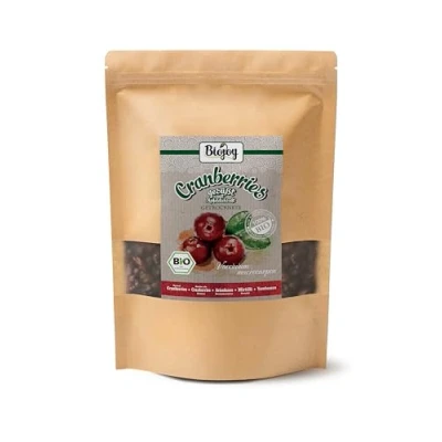 Bild av Biojoy EKO Tranbär torkade, utan socker, sötade med äppelsirap (1 kg)