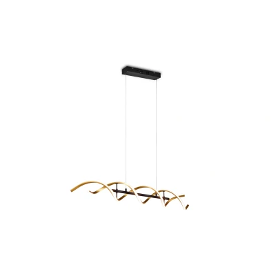 Bild av Trio Lighting Sequence LED pendellampa, dimbar, CCT, mässing