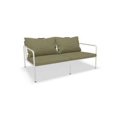 Bild av HOUE AVON 2 Seater Sofa Trädgårdssoffa Leaf/Muted White H58 x W159 D99 SH39 cm