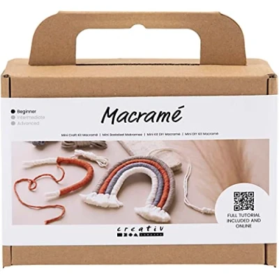 Bild av Creativ Company Mini DIY Kit Macramé Rainbow