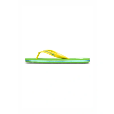 Bild av Quiksilver Molokai CORE Tåsandaler, Storlek: 43, Green yellow Konstmaterial