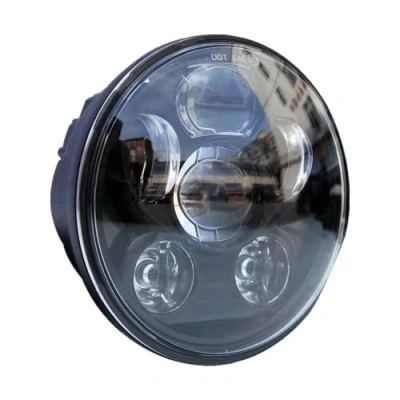 Bild av Locisne 5 3/4 &quot;5,75&quot; rund LED strålkastare Daymaker projektor för Harley Davidson Kickfaire motorcykel 45W 9 lampa aluminiumlampa