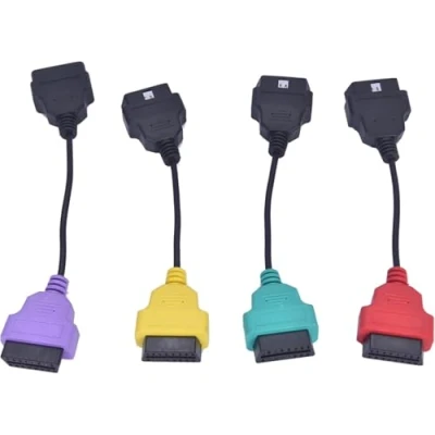 Bild av Alchiauto Fi at ECUScan multi adapter kabel för set diagnostiska ECU skanningsverktyg (röd gul lilagrön)