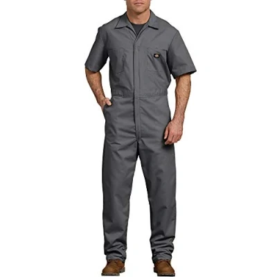 Bild av Dickies Kortärmad overall för män, grå, M kort slang, GRÅ,