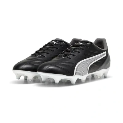 Bild av Puma KING PRO MXSG Fotbolsskor skruvdobbar, Storlek: 42.5, Black/white/cool dark gray Förstklassig skinnimitation