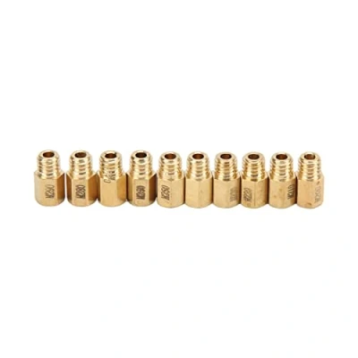 Bild av Förgasare Main Jet Kit, Mässing 10 St/set Massiv Mässingsersättning för Mikuni VM TM TMX Carb 200 290