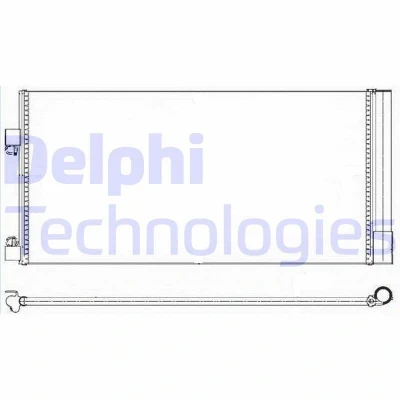 Bild av DELPHI TSP0225638 Condenseur De Clim avec déshydrateur 16 10 690 RENAULT: LAGUNA 3, III Coupe, 3 Grandtour