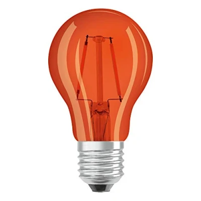 Bild av OSRAM LED lampor, skruvbas, klassisk glödlampa A färgad, 2,5 W, frostad