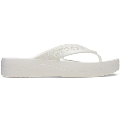 Bild av Crocs Baya plattform flip flops för kvinnor, Vitt, 39/40 EU
