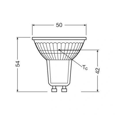 Bild av OSRAM LED lampa Reflektor GU10 4,3W 36 865 klar