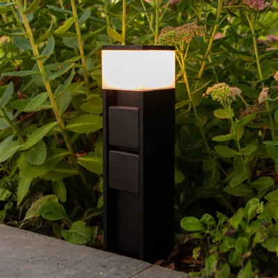 Bild av LUTEC connect LED sockellampa Mains med uttag