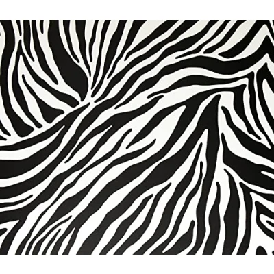 Bild av Fablon FAB10132 45 cm x 2 m rulle zebra, svart