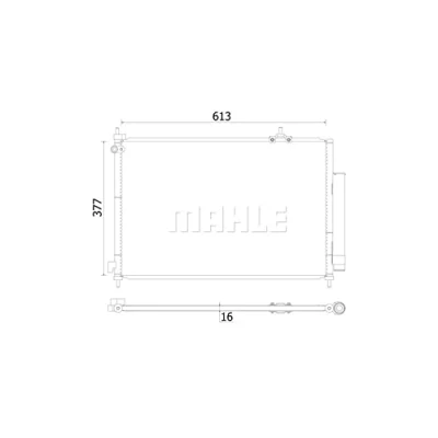Bild av MAHLE ORIGINAL AC 927 000S Condenseur De Clim avec déshydrateur 613 HONDA: CR V 2
