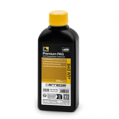Bild av ERRECOM PAG Universal + UV DYE 250 ml, A/C Compressor Oil for Traditional and Electric Vehicles with R134a R1234yf
